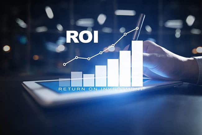 Graph of improving ROI