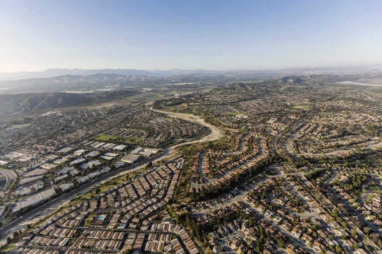 Camarillo City from Above in the Sky