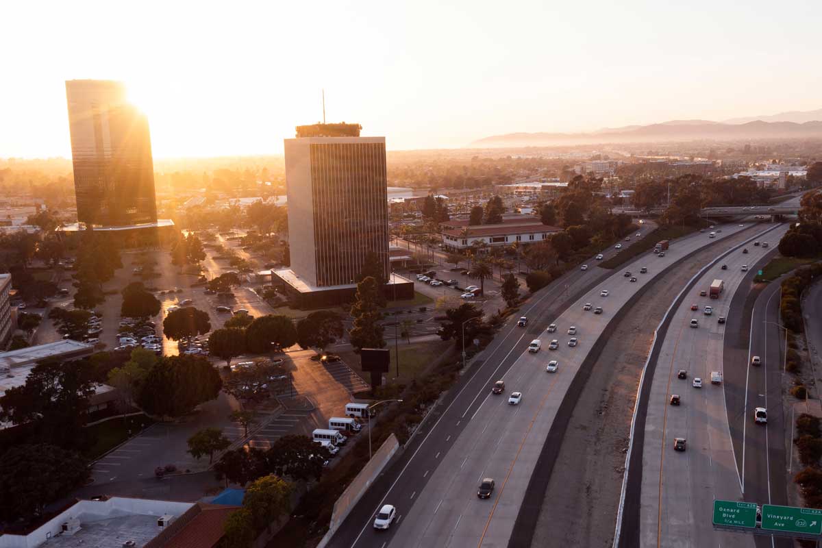 Oxnard California coastal cityscape