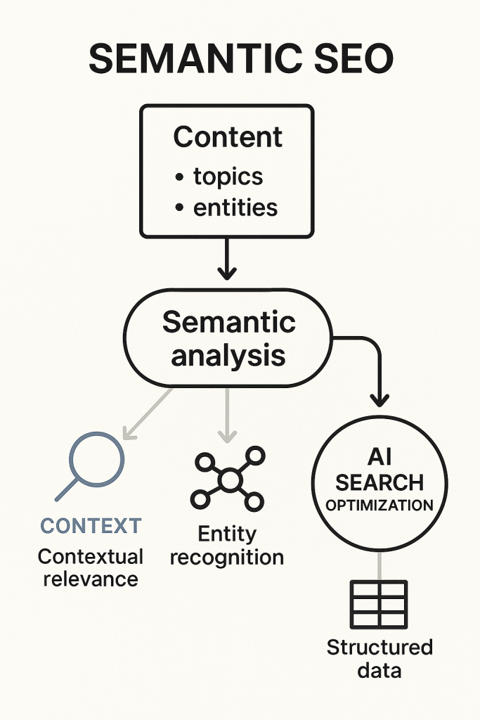 semantic seo and importance with ai search optimization AIO