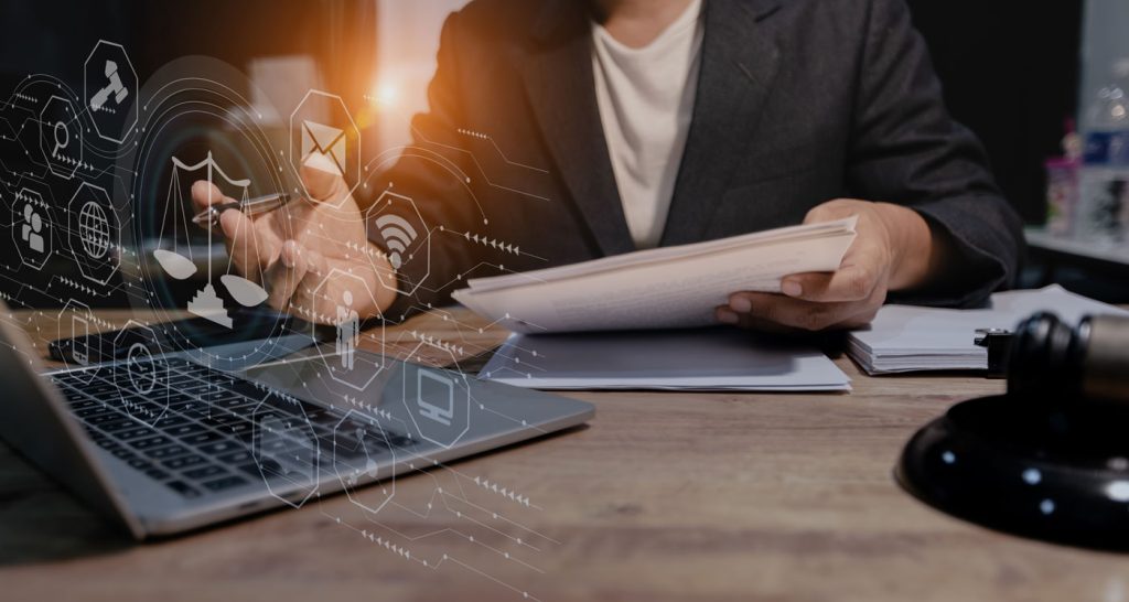 legal business computer work